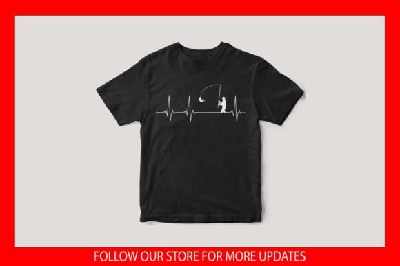 Fishing Heartbeat Funny T-Shirt SVG File Review