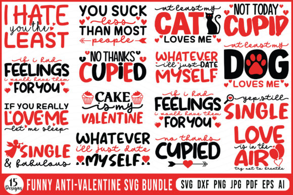 Funny Anti-Valentine SVG Bundle Review