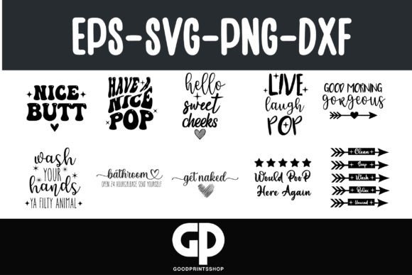 Funny Bathroom Signs Svg Bundle Review