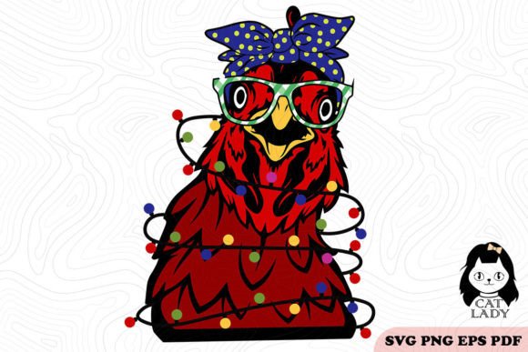 Funny Chicken Christmas SVG PNG Review