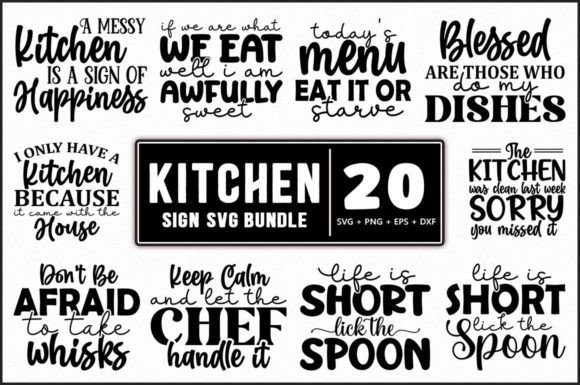 Funny Kitchen Sign SVG Bundle - 20 Review