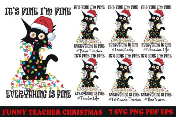 Funny Teacher Christmas SVG PNG Bundle Review