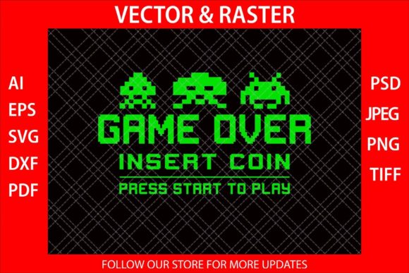 Game Over Insert Coin Funny T-Shirt SVG Review