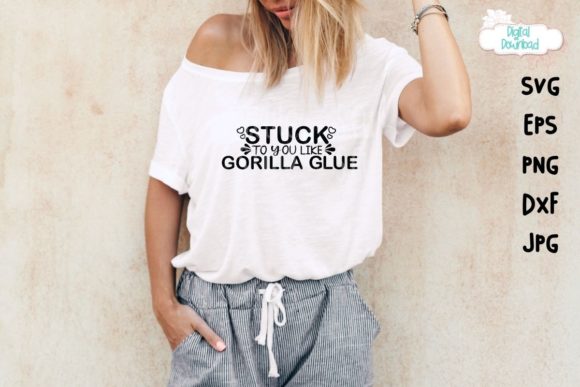 Stuck to You Like Gorilla Glue Svg, Love Review